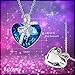 Ocean Heart Necklace for Women Pendant - Crystal from Swarovski Fine Jewelry | Valentines Birthday Christmas Gift with Luxury Gift Box - Eternal Love