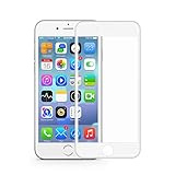 VRURC White iPhone 6/6s Screen Protector, Strong Durable 3D Curved Tempered Glass Screen Protector for iPhone 6/6s [Bubble Free]