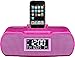 Sangean RCR-10 FM-RDS (RBDS) / AM/Aux-in Digital Tuning Atomic Clock Radio Compatible with 30 Pin iPod or iPhone (Pink) WITH FREE BLUETOOTH MUSIC RECEIVER (Renewed)thumb 1