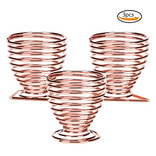 Beauty Sponge Blender Holders, Teenitor 3 Pack Makeup Sponge Holder Beauty Sponge Holder Drying Rack Egg Powder Puff Display Stand - Rose Gold