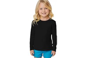 INGEAR Girls Long Sleeve Rash Guard Swim Shirt Outdoor Sports Shirt Lightweight Athletic Tee Protective