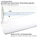 Luxrite 3FT Linear LED Shop Light Fixture, 26W, 3000K (Soft White), 3160 Lumens, Damp Rated, LED Strip Fixture, 120-277V, ETL Listed, DLC Listed, 1-Piece