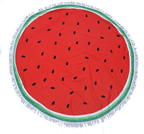 Bosai Indian Mandala Microfiber Beach Towel Large Round Throw with Tassels Multifunctional Yoga Mat 59 inch across (A44)