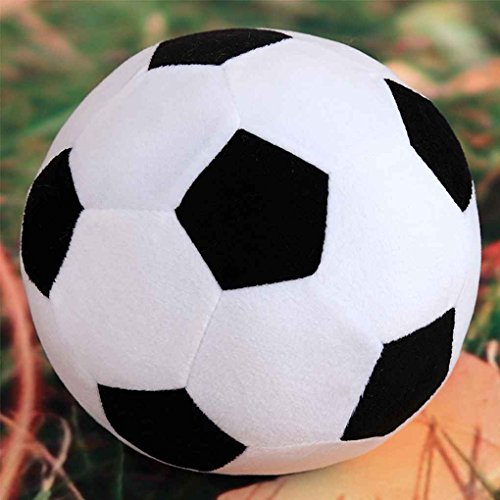 Xuanhemen Cartoon Soccer Ball Pillow Stuffed Plush Baby Football Soccer Sports Toy Gift for Toddler Kids Adults