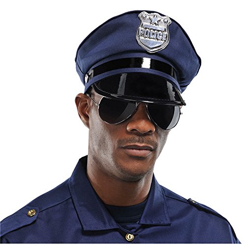 Amscan Fun-Filled Costume Party Mirror Sunglasses, Black, One Size