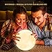 Small Table Lamp for Bedroom - Moon Lamp, Kids Night Light Bedside Lamps for Night Stands, Dimmable Bedside Table Lamp with 30 Modes, Desk Lamp for Living Room, Dorm, Boys Girls Birthday Gifts -Moon