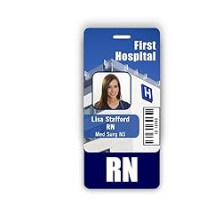 RN Badge Buddy Vertical w/Height & Weight
