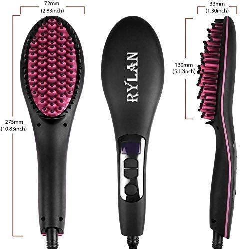 RYLAN Hair Electric Comb Brush 3 in 1 Ceramic Fast Hair Straightener For Women's Hair Straightening Brush with LCD… 3 RYLAN Hair Electric Comb Brush 3 in 1 Ceramic Fast Hair Straightener For Women's Hair Straightening Brush with LCD… - Image 3