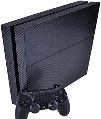 TFSM Branded Corbon Fiber PS4 Playstation 4 Skin Decal for console and 2 controllers