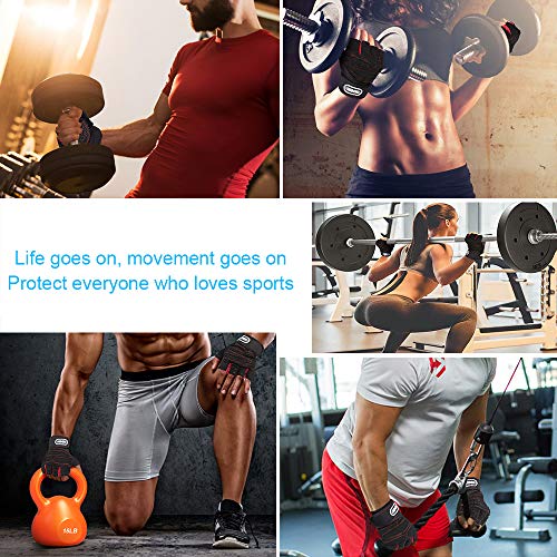 image for Fisi Workout Gloves for Men & Women, Gym Weight Lifting Gloves with Wr