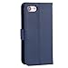 Abacus24-7 iPhone 7 Case, Wallet with RFID Blocking Flip Cover, Blue