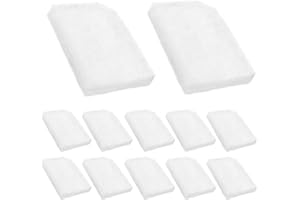 HCLSY 12 Pack Water Polishing Pads Compatible with 306/307 406/407 Canister Filter Media Aquarium Filter Pad, Mechanical Filt