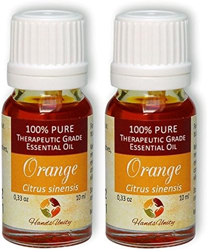 Orange Essential Oil Italian, Diffuser Aromatherapy, Therapeutic Grade, 100% Pure Natural (2, 10 ml, 0.33 oz)
