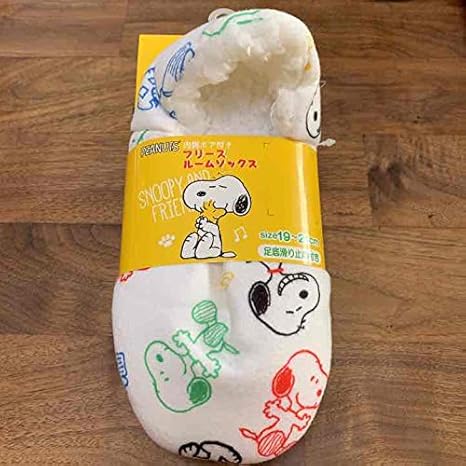 Amazon Co Jp スヌーピー ルームソックス 19 21 ルームシューズ ボア フリース ホビー
