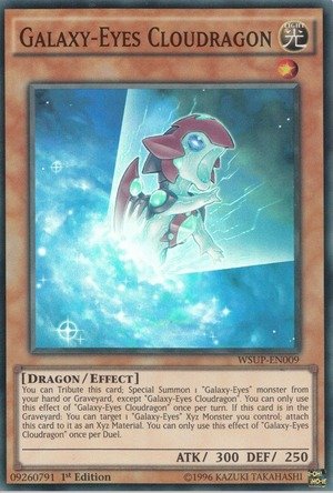 Yu-Gi-Oh! - Galaxy-Eyes Cloudragon (WSUP-EN009) - World Superstars - 1st Edition - Super Rare