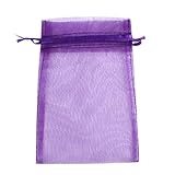 OurWarm 100pcs Organza Pouch Bag Drawstring 5