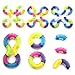 NANAHouse Set of 4 Tangle Fidget Sensory Toys Relieves Stress and Anxiety Attention Toy - Random Color