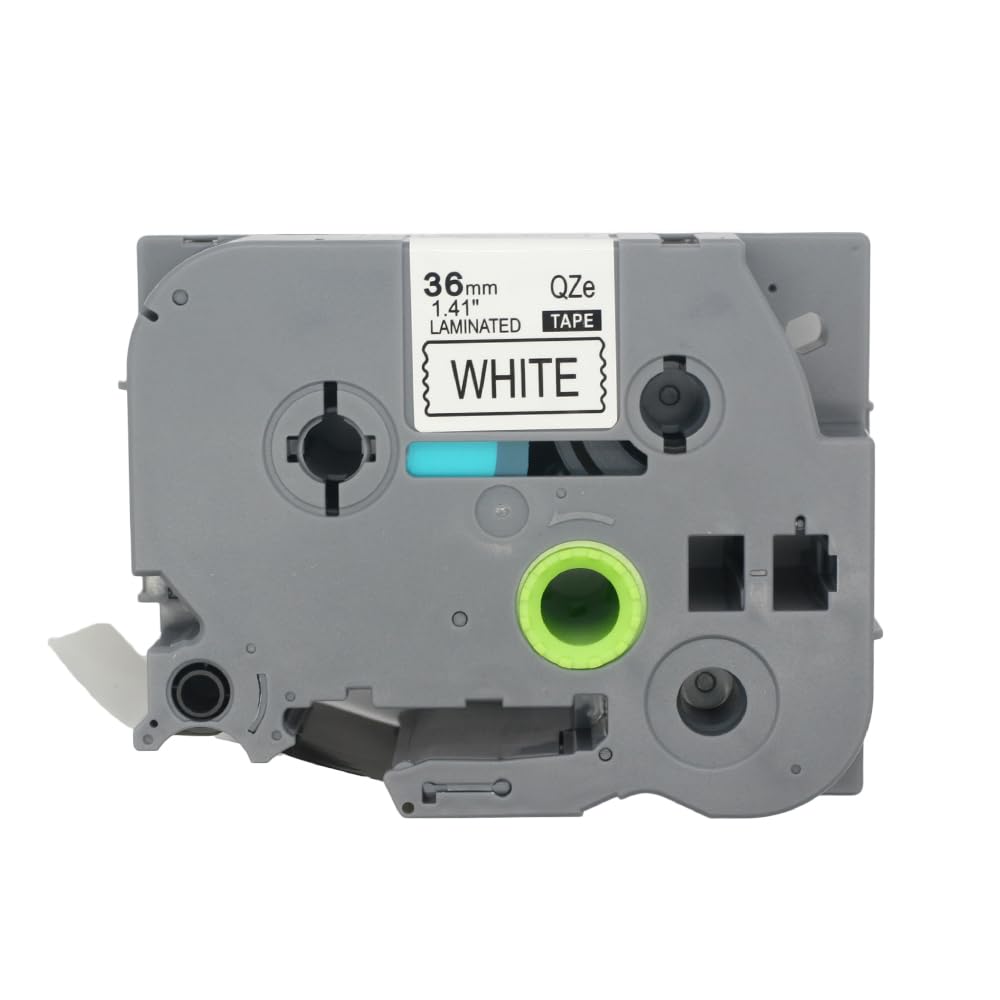 BROVACS 1 Pack Black on White Laminated Label Tape Compatible for Brother P-Touch Label Printer TZ 261 TZe 261 36mm 1 1/2" OPA4261