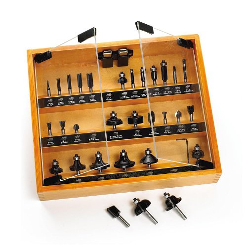Craftsman 30 Piece Carbide Tipped Router Bit Set in Wooden Box Buy