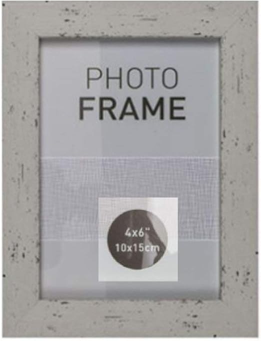 Eurodiscount Bilderrahmen Fotorahmen Kunststoff Rahmen In Holz Vintage Optik Fur Bildformat 10 X 15 Cm 1 Stuck Farbe Weiss Amazon De Kuche Haushalt