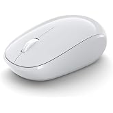 Microsoft Bluetooth Mouse &ndash; Glacier. Comfortable Design, Right/Left Hand Use, 4-Way Scroll Wheel, Wireless Bluetooth Mouse for PC/Laptop/Desktop, Works with for Mac/Windows Computers