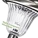 Ohuhu Stainless Steel Solar Garden Lights / Path Lights, Landscape Solar Light for Outdoor Path Patio Yard Deck Driveway and Garden, 6-pack