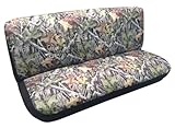 Camo Bench Seat Cover Camouflage Forest Gray Ford Chevy Dodge Truck Car