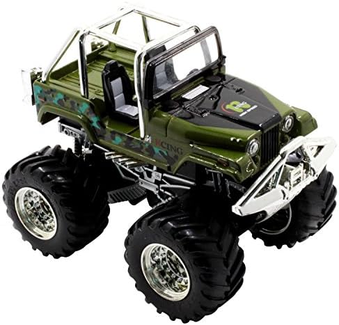 BestTopPlus 1:43 Scale High Speed RC Car Small Size Off Road Monster with 27Mhz Radio Remote Control (Battery Charging, Army Green)