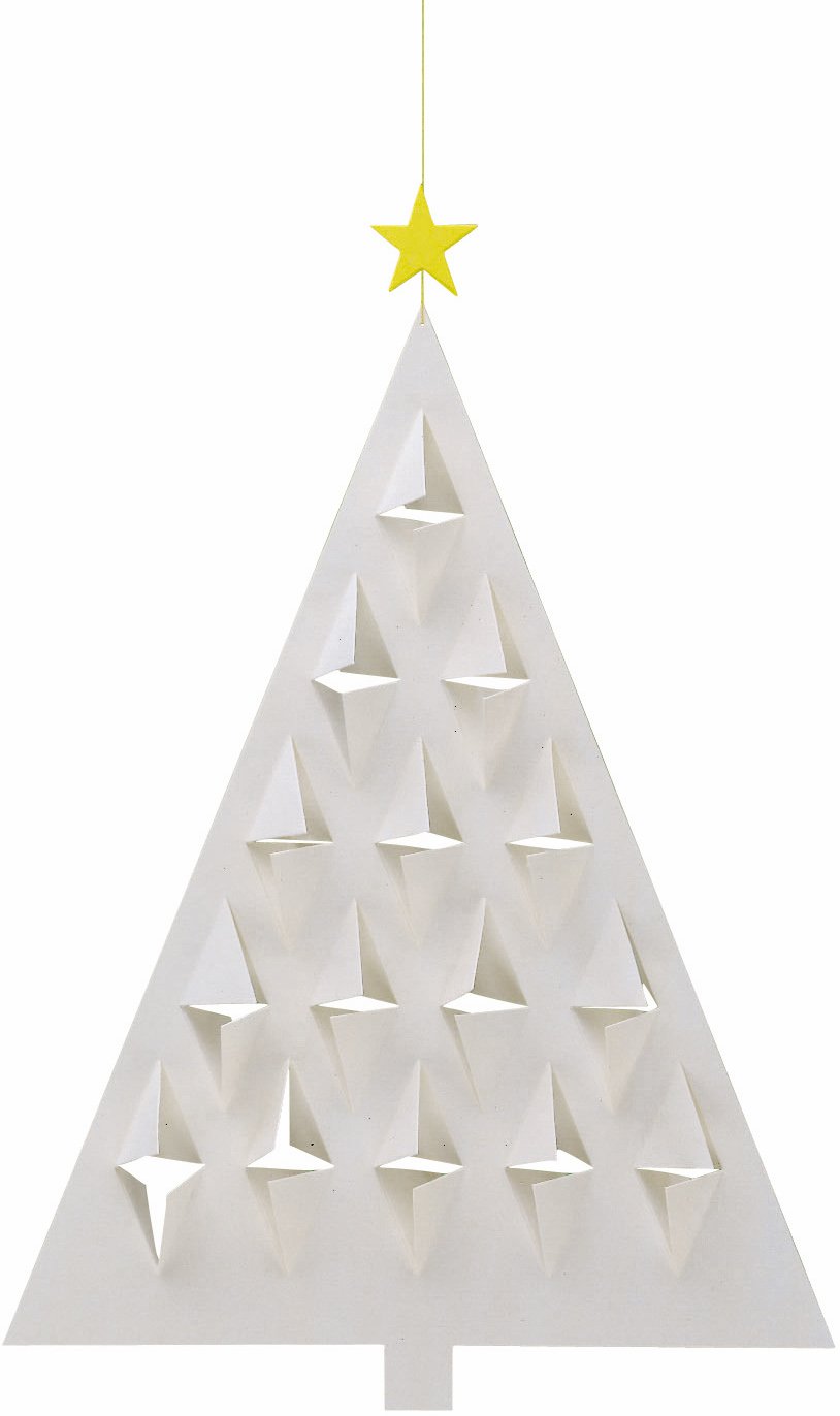 Flensted Mobiles Prism Tree White Hanging Mobile - 11 Inches - High Quality Cardboard