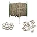 3X4mm Antique Copper Open Link Cable Chain Lobster Clasp Jump Ring for Necklace Jewelry Accessories DIY Making