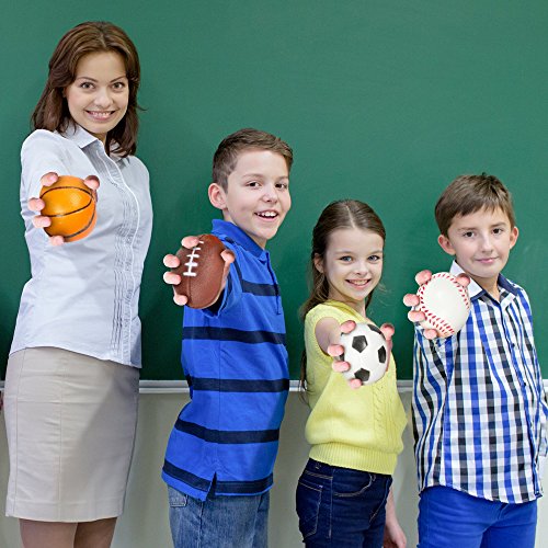 image for Squishy Sports Stress Foam Balls for Kids (Set of 4) ArtCreativity | I