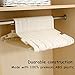 Ohuhu Strong Plastic Clothes Hangers with Anti-Slip Design, Standard Pants Hanger, White-36 PACK