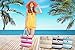 Beach Bag By Pier 17 - Beach Tote Bag withTop Zipper Closure, Cotton Rope Handles, 2 Inner Pocket, Built-In Inner Backing for Extra Durability - L20