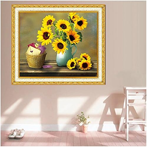 DIY Full Drill Diamond Painting Sunflower Pattern Home Decor