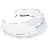 ChungLong0593 Women's Fashion Multicolor Chunky Open Resin Bracelet Simple Geometric Wide Cuff Bracelet Women's Personality Jewelry Birthday Gift