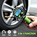 PowRyte Elite Tire Inflator with 250 PSI 0.1% High Accuracy Digital Tire Pressure Gauge and 12 Piece Accessoires Including 3 Piece Air Chucks,Green