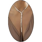 Long Gold statement Necklaces for Women Y-Shaped Snake Bone Chain Body Chain Choker Necklace 14K Gold Plated Minimalist Layered Pendant Chain Jewelry