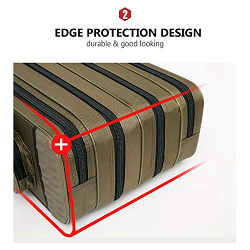 HAOLIN Angelrute Träger Angelrute Werkzeuge Aufbewahrungstasche Reel Case Organizer Angelausrüstung Angelgerät… – Bild 6