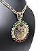Fran & Co. Gold Plated Coin Centenario Mexicano Moneda 50 Pesos Pendant Chain CZ Oro Cadena 26”