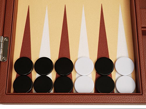 Silverman Desert Brown Board Backgammon Set, 13-Inch
