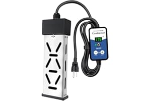 Portable Immersion Water Heater 1800W 120V, Electric Heater for Buckets, Bathtubs and Mini Pools, Submersible Design with The