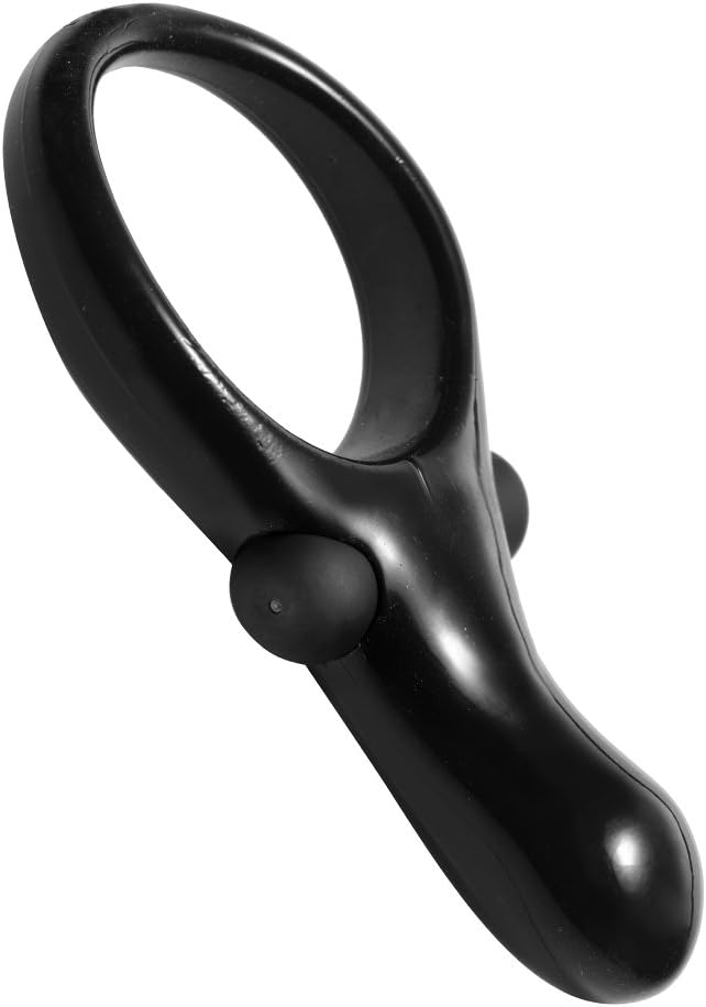 Master Series Black The Mystic Vibrating Cock Ring with Taint Stimulator