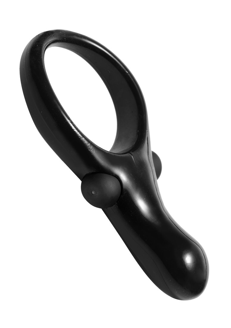 Master Series Black The Mystic Vibrating Cock Ring with Taint Stimulator