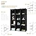Tespo Metal Wire Storage Cubes, Modular Shelving Grids, DIY Closet Organization System, Bookcase, Cabinet (20 Cubes Black) …