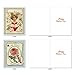 The Best Card Company - 10 Boxed Valentine Note Cards with Envelopes - Loving, Heartfelt Assorted Greeting Cards for Valentine's Day (4 x 5.12 Inch) - All Decked Out M2381VDG-B1x10