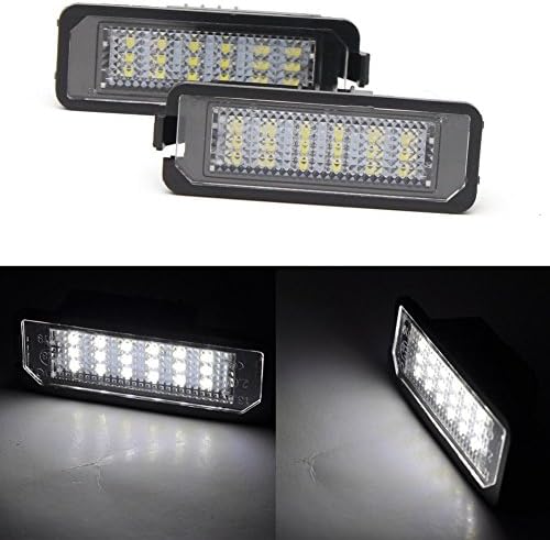 1 Pair License Plate Light Lamp LED for Leon 5F Toledo 4 Beetle 5C EOS