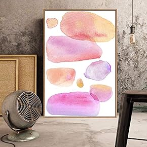 Floating Framed Canvas Wall Art for Living Room, Bedroom Watercolor Canvas Prints for Home Decoration Ready to Hang - 16x24 inches