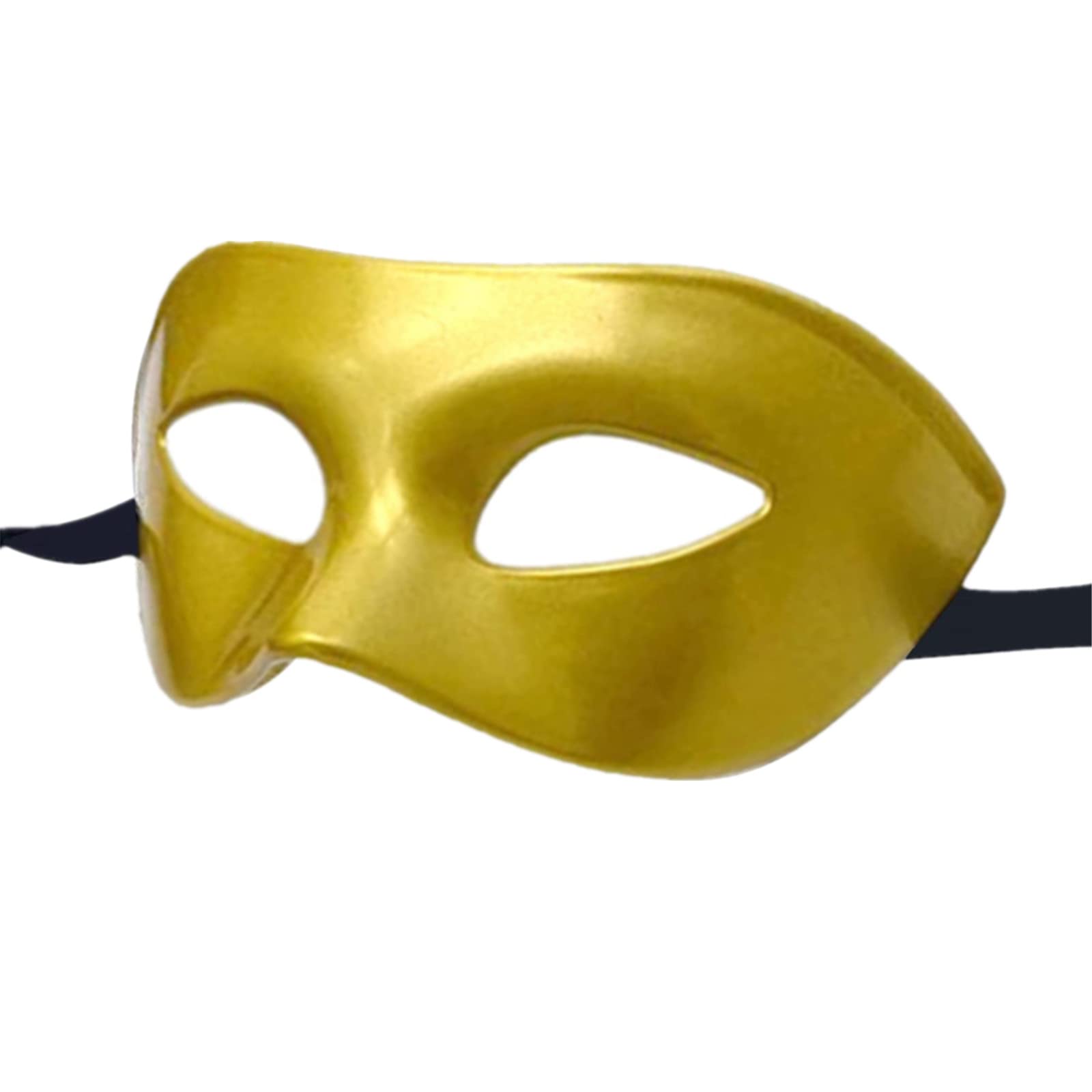 LECMACY Man Face Masquerade Mask for Venetian Greek Roman Party Mardi Gras Mask Design Mythological Greek Style, Fit for Halloween Christmas Mardi Gras Party (Gold)