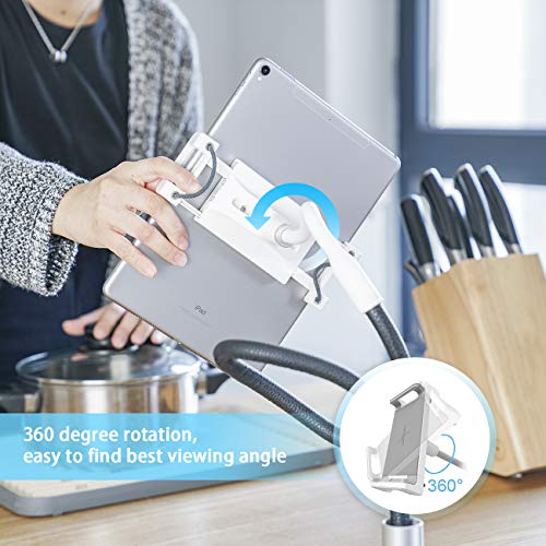 Lamicall Gooseneck Tablet Holder, Tablet Mount Flexible Arm Tablet
