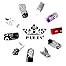 PUEEN Nail Art Water Tattoo Sticker Collection WF1 - 28 Packs Different Stickers (All Full Nail Designs) Classic White Patterns Lace Feather Animal Print Nail Wrap Stripes Nails Foils Decal Decorations-BH000424